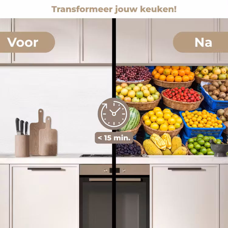 Keuken achterwand - Fruit - Markt - Kleurrijk — 2