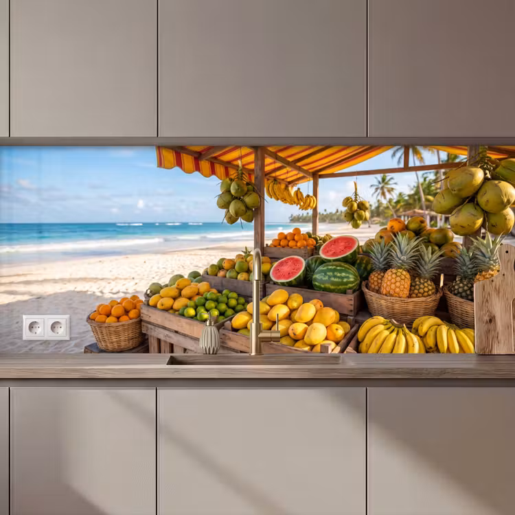 Keuken achterwand - Fruit - Strand - Tropisch — 1