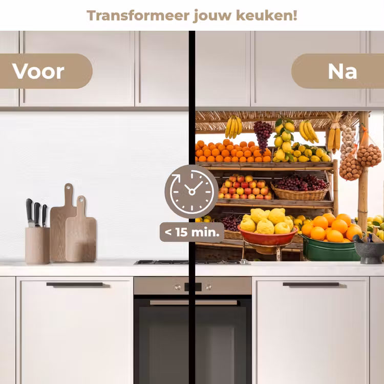 Keuken achterwand - Marktkraam - Fruit - Vers — 2