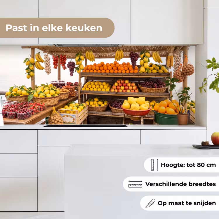 Keuken achterwand - Marktkraam - Fruit - Vers — 4