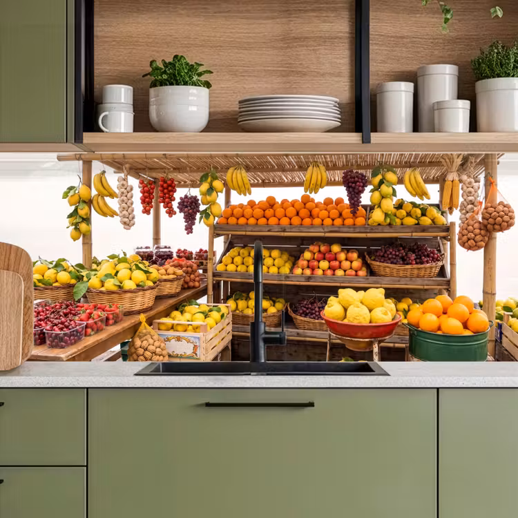 Keuken achterwand - Marktkraam - Fruit - Vers — 5