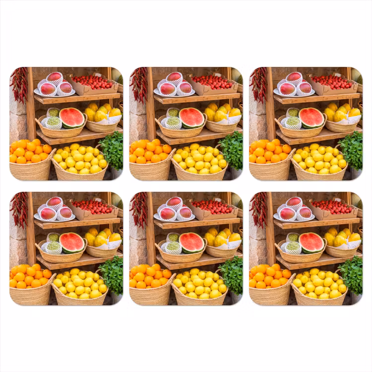 Onderzetter - Fruit - Markt - Vers — 1