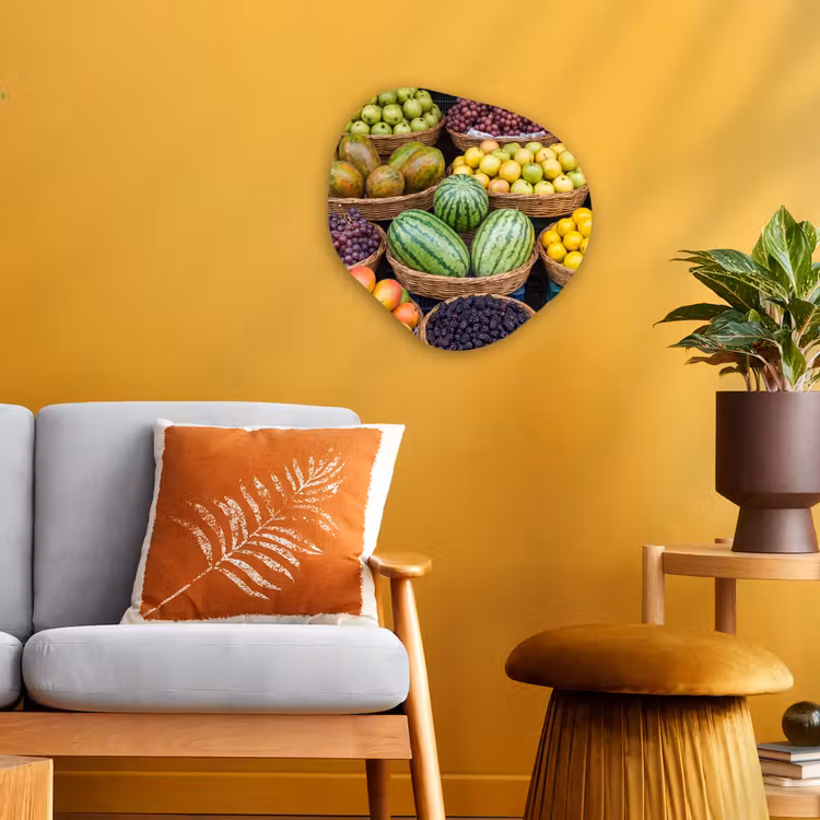 Organisch schilderij - Forex - Fruit - Markt - Kleurrijk — 3