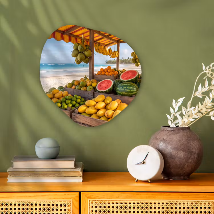 Organisch schilderij - Forex - Fruit - Strand - Tropisch — 2