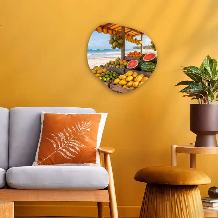 Organisch schilderij - Forex - Fruit - Strand - Tropisch — 3