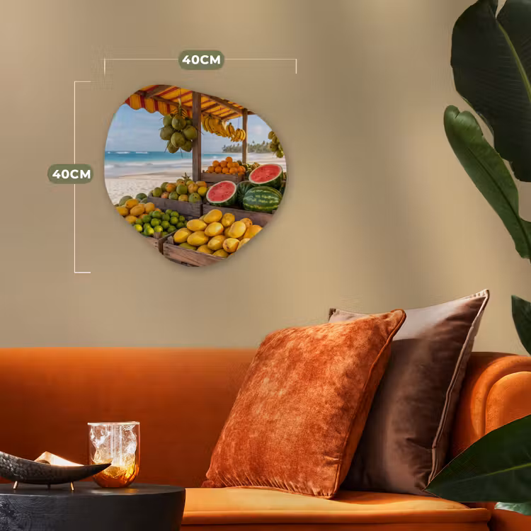 Organisch schilderij - Forex - Fruit - Strand - Tropisch — 4