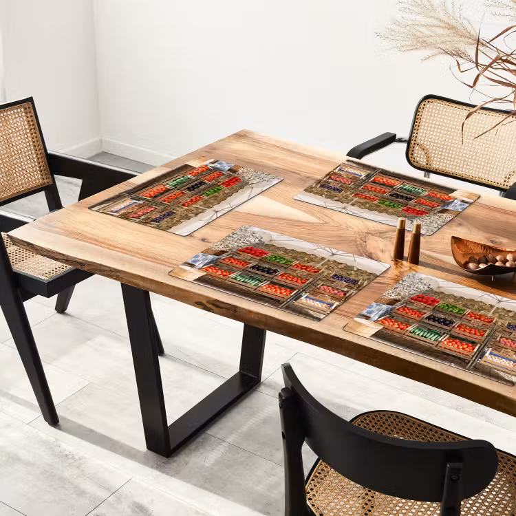 Placemat - 6 stuks - Eten - Markt - Vers — 5