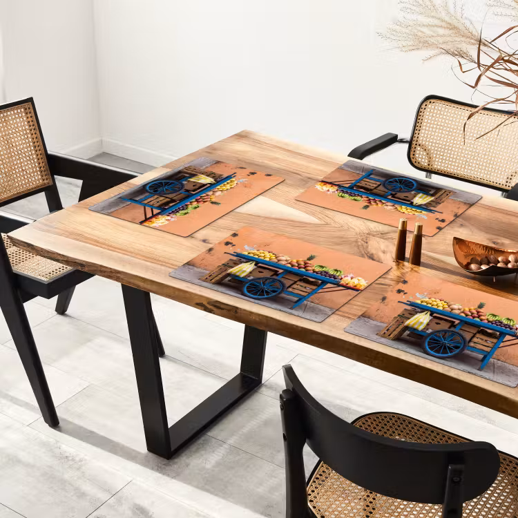Placemat - 6 stuks - Fruit - Kar - Straat — 5