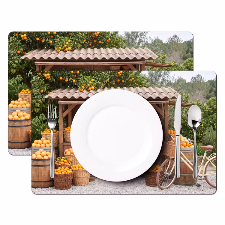 Placemat - 6 stuks - Fruit - Markt - Landelijk — 2