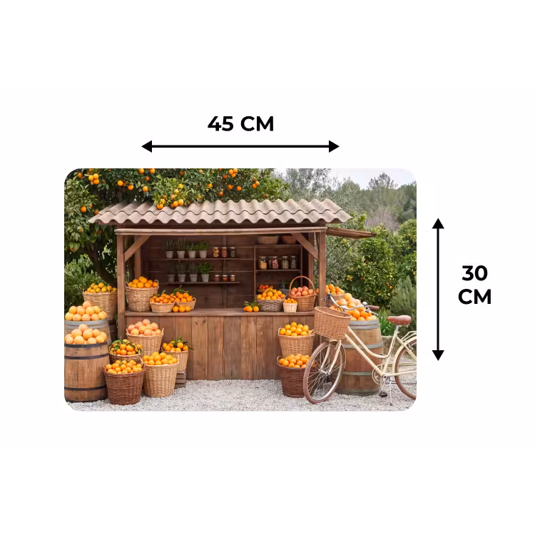 Placemat - 6 stuks - Fruit - Markt - Landelijk — 3