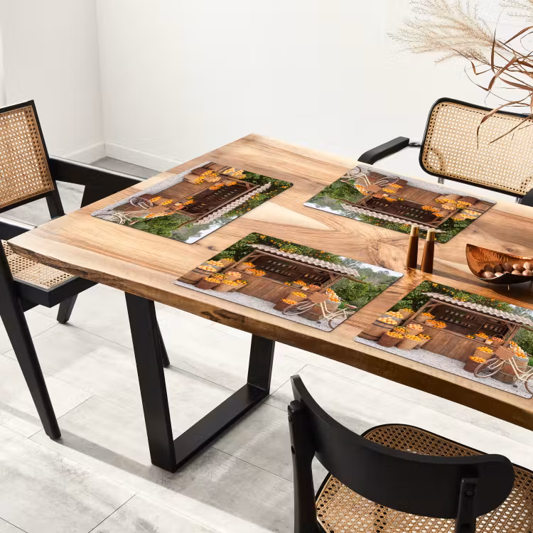 Placemat - 6 stuks - Fruit - Markt - Landelijk — 5