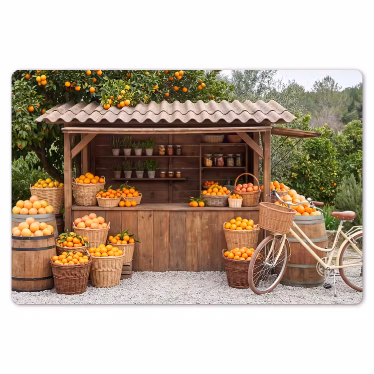 Placemat - 6 stuks - Fruit - Markt - Landelijk — 7