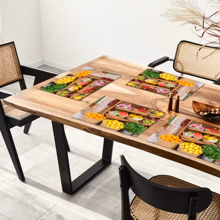 Placemat - 6 stuks - Fruit - Markt - Vers — 5