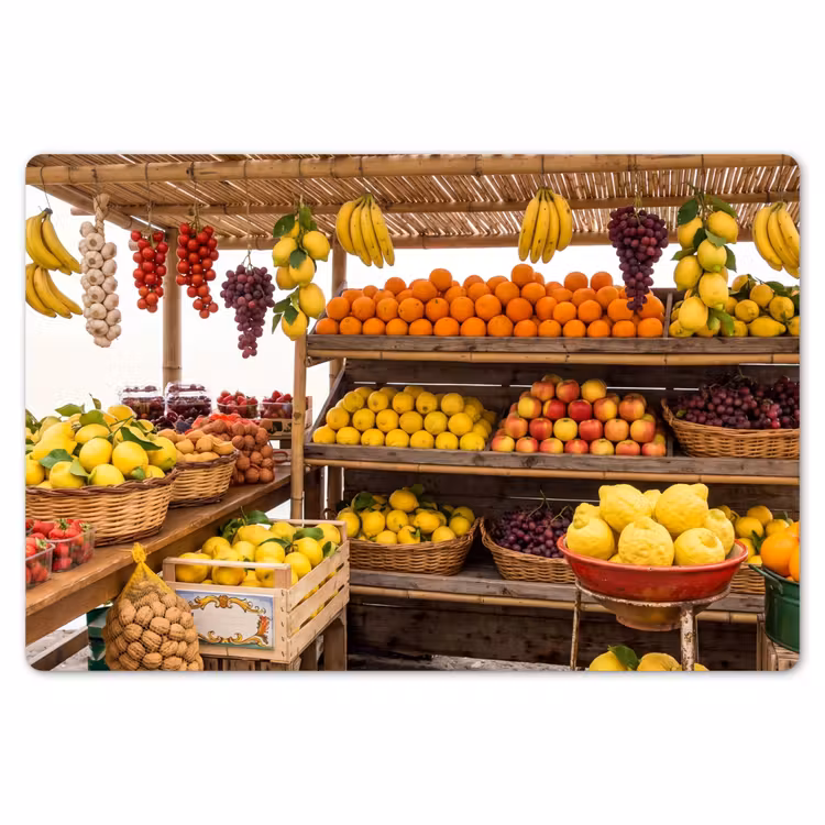 Placemat - 6 stuks - Marktkraam - Fruit - Vers — 7