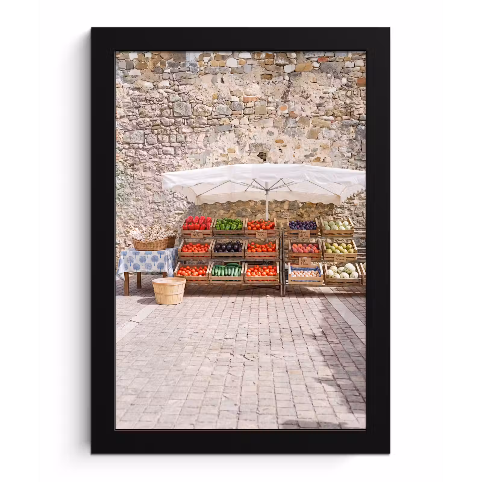 Poster met lijst - Eten - Markt - Vers — 1
