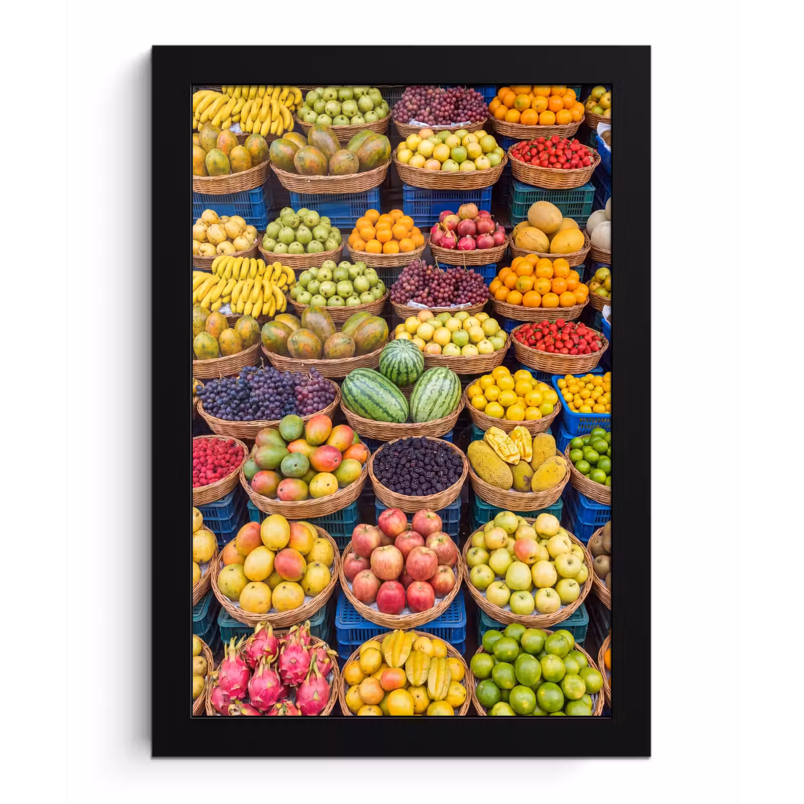 Poster met lijst - Fruit - Markt - Kleurrijk — 1
