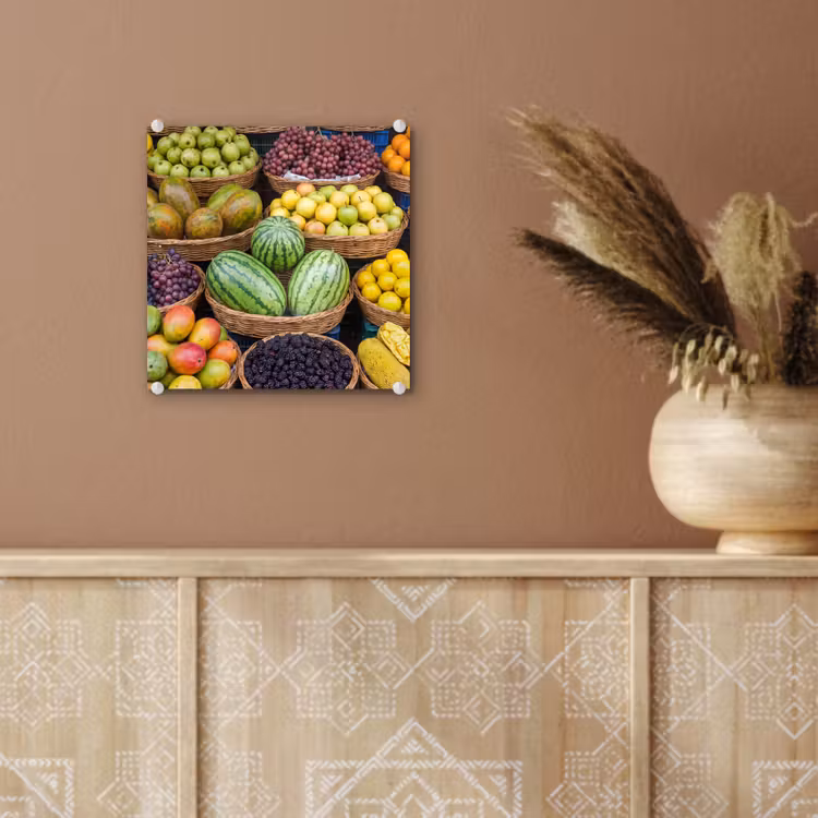 Glas schilderij - Fruit - Markt - Kleurrijk — 6
