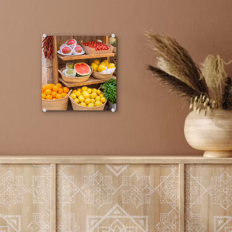 Glas schilderij - Fruit - Markt - Vers — 6
