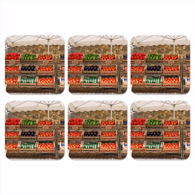 Onderzetter - Eten - Markt - Vers — 1