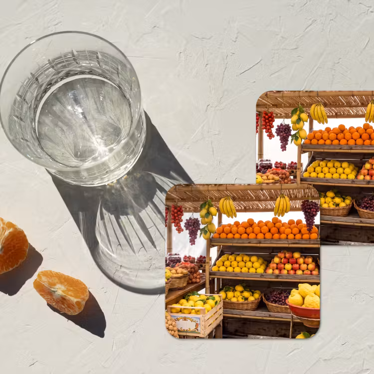 Onderzetter - Marktkraam - Fruit - Vers — 2