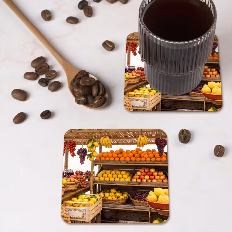 Onderzetter - Marktkraam - Fruit - Vers — 4