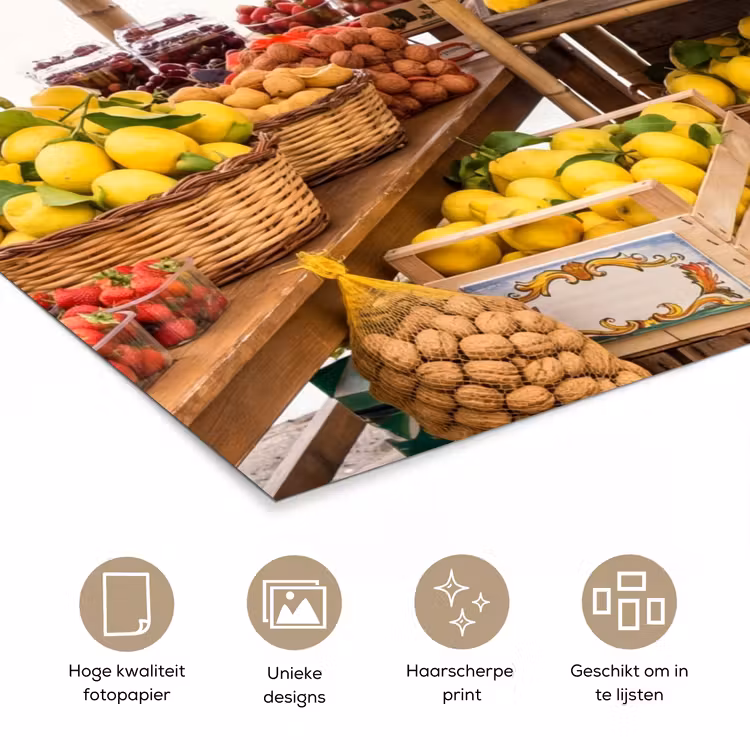 Poster - Marktkraam - Fruit - Vers — 5