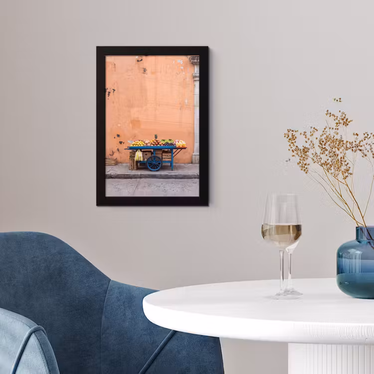 Poster met lijst - Fruit - Kar - Straat — 4