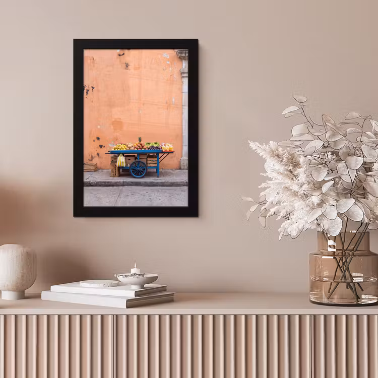 Poster met lijst - Fruit - Kar - Straat — 5