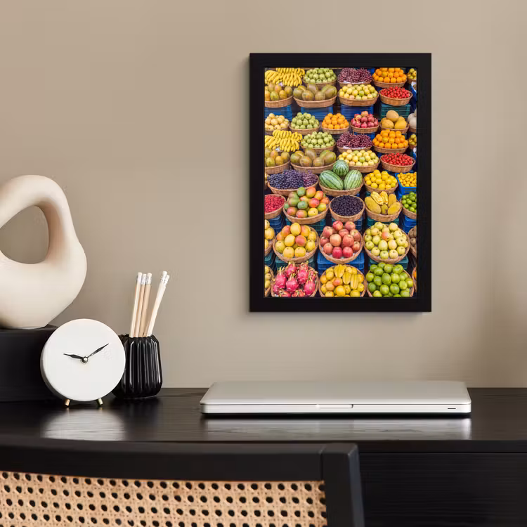 Poster met lijst - Fruit - Markt - Kleurrijk — 2