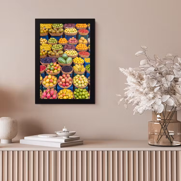 Poster met lijst - Fruit - Markt - Kleurrijk — 5