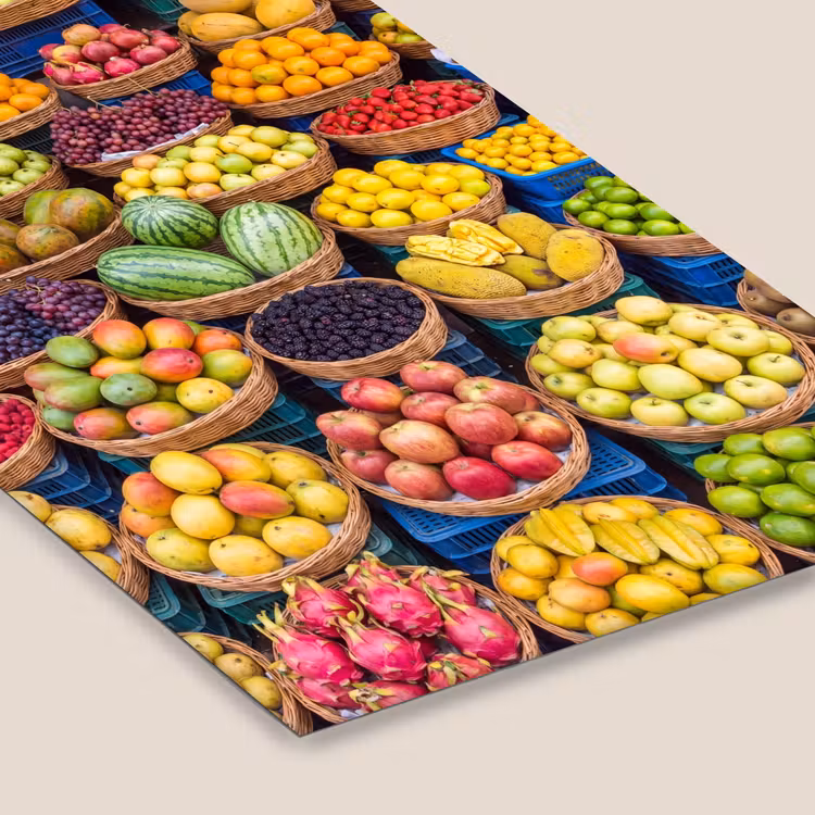 Poster met lijst - Fruit - Markt - Kleurrijk — 7
