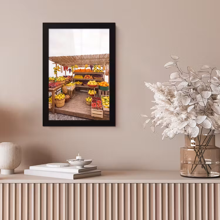 Poster met lijst - Marktkraam - Fruit - Vers — 5