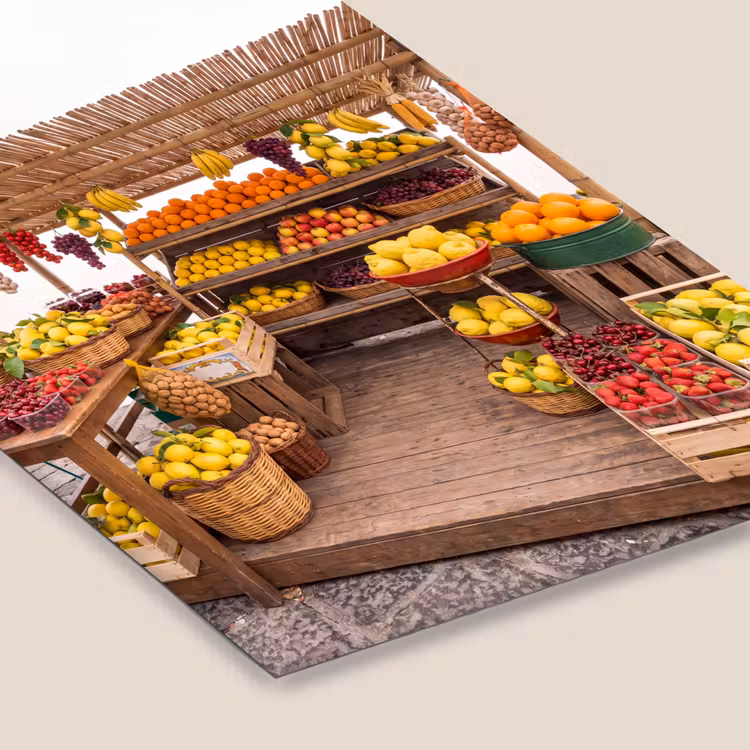 Poster met lijst - Marktkraam - Fruit - Vers — 7