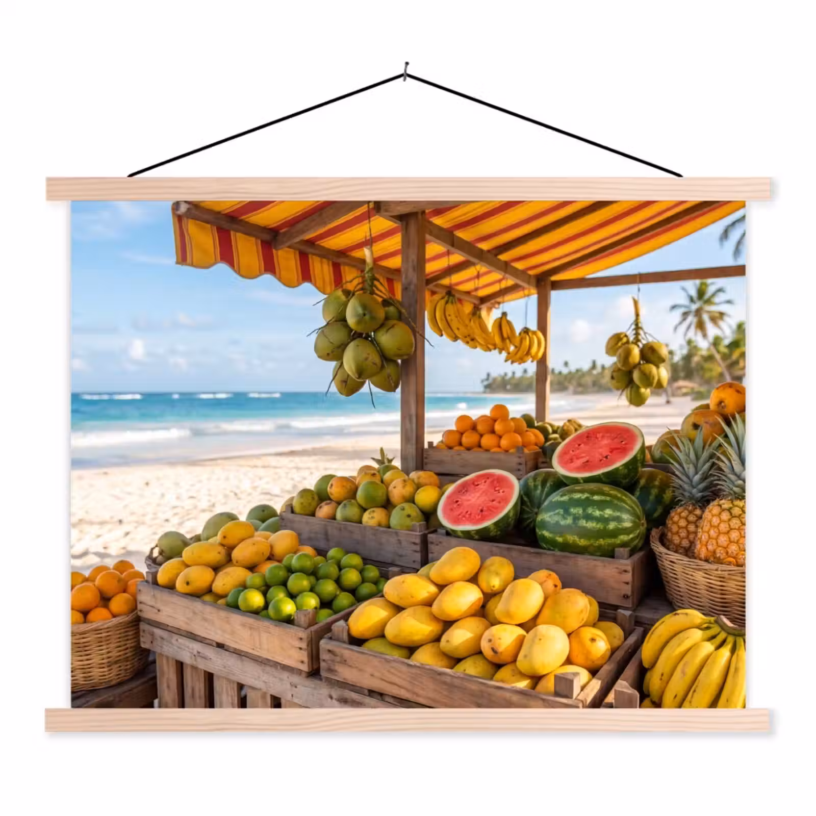 Schoolplaat - Fruit - Strand - Tropisch — 1