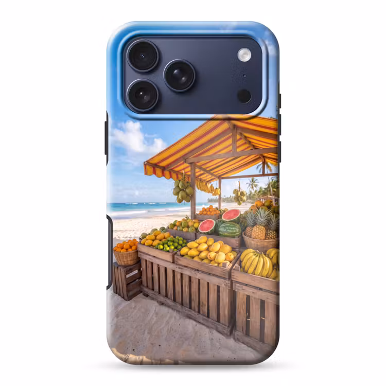 Telefoonhoesje Toughcase - Fruit - Strand - Tropisch — 1