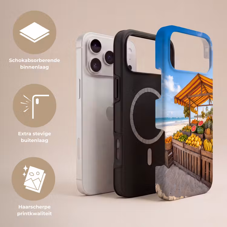 Telefoonhoesje Toughcase - Fruit - Strand - Tropisch — 3