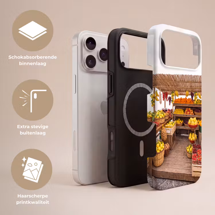 Telefoonhoesje Toughcase - Marktkraam - Fruit - Vers — 3
