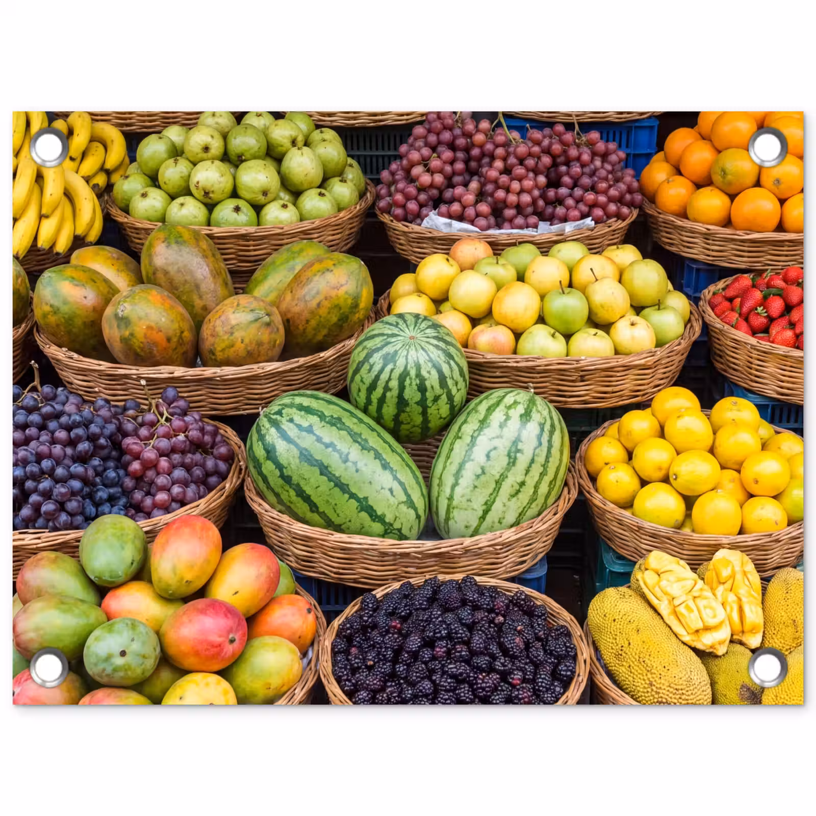 Tuinposter - Fruit - Markt - Kleurrijk — 1