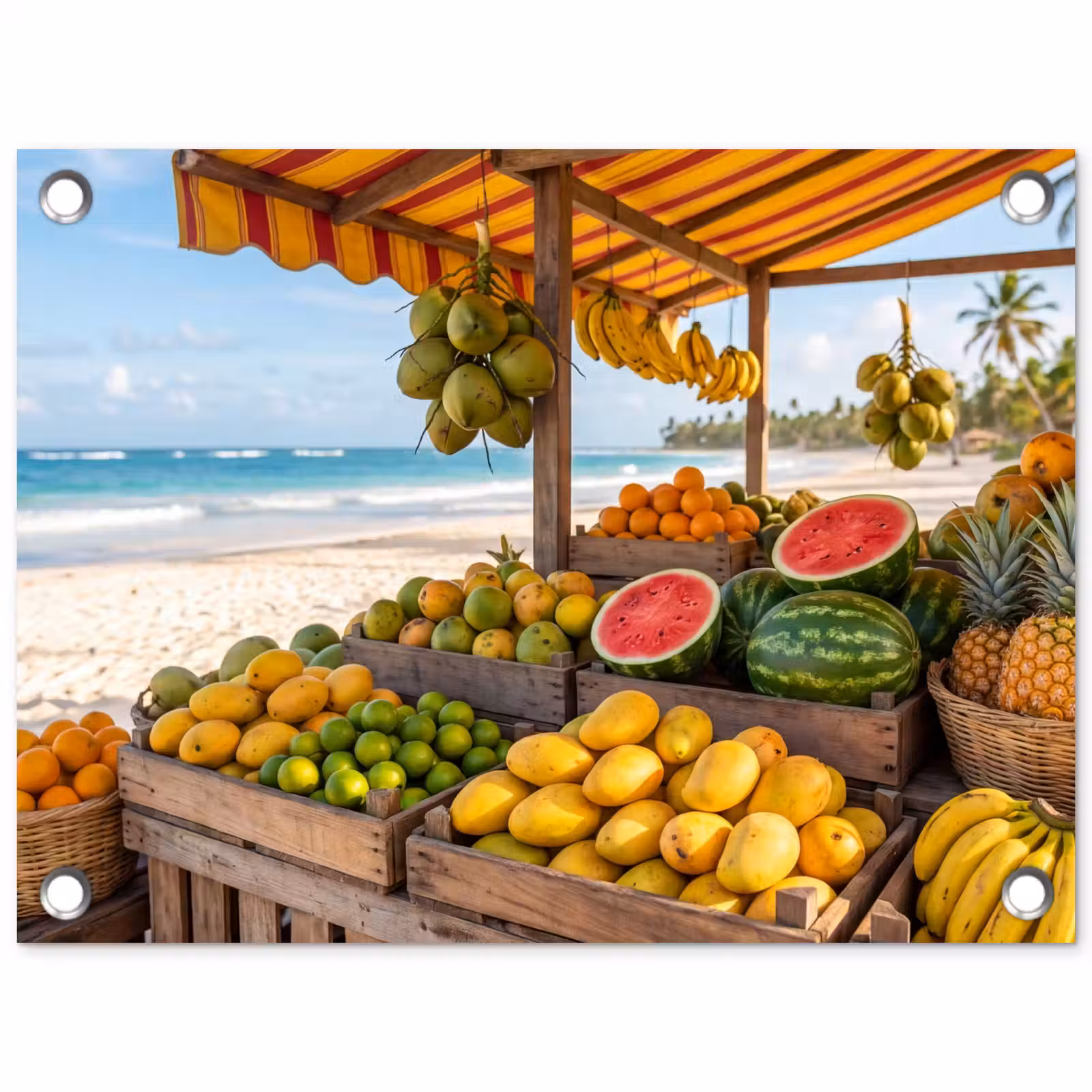 Tuinposter - Fruit - Strand - Tropisch — 1
