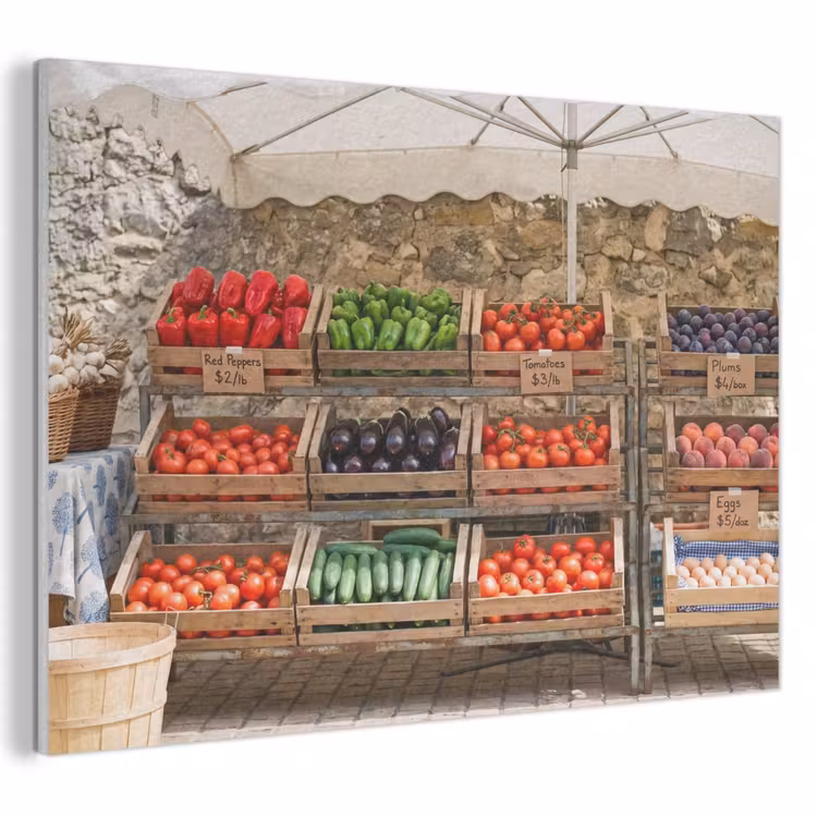 Akoestisch schilderij - Eten - Markt - Vers — 1