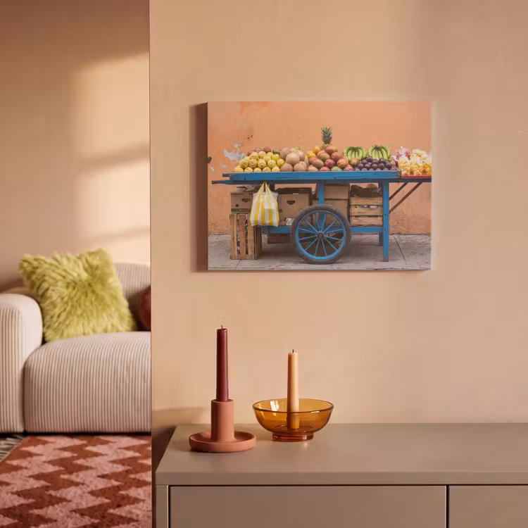 Akoestisch schilderij - Fruit - Kar - Straat — 2