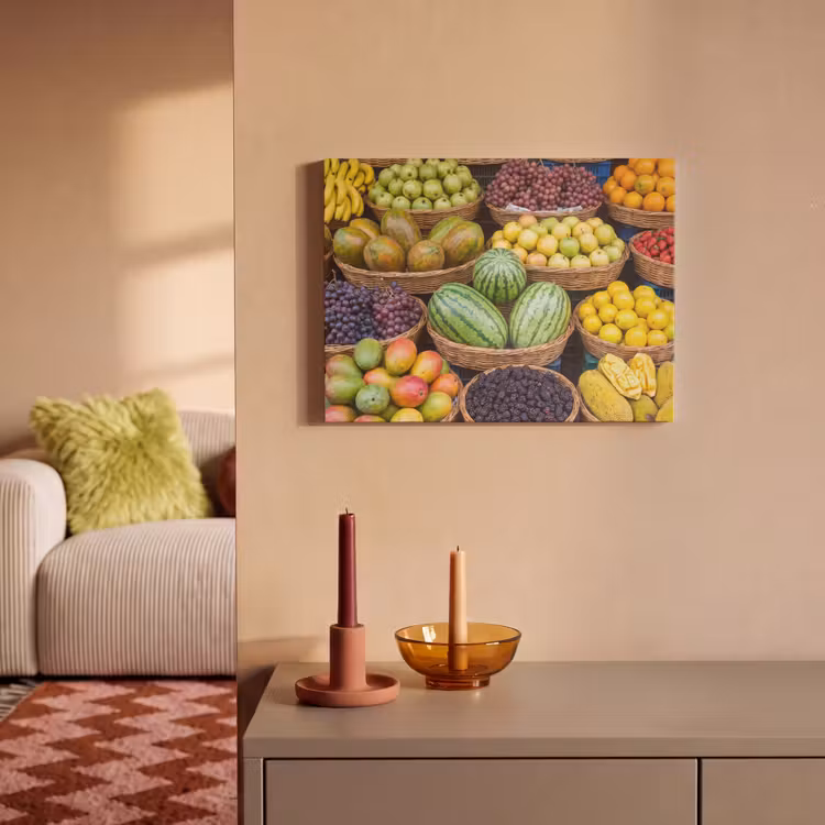Akoestisch schilderij - Fruit - Markt - Kleurrijk — 2