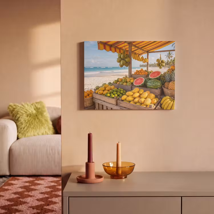 Akoestisch schilderij - Fruit - Strand - Tropisch — 2