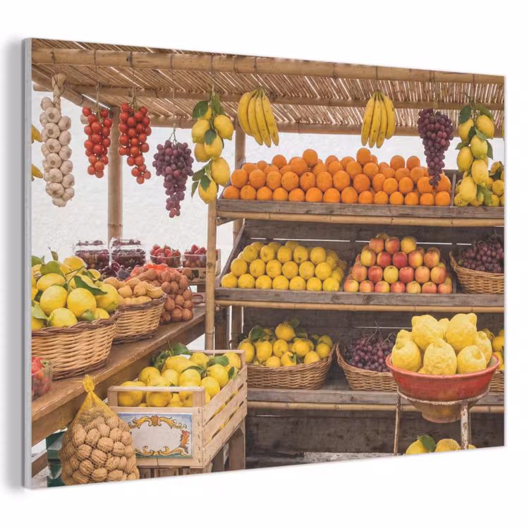 Akoestisch schilderij - Marktkraam - Fruit - Vers — 1