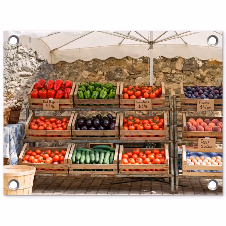 Tuinposter - Eten - Markt - Vers — 1