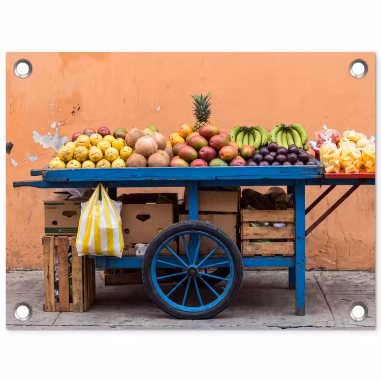 Tuinposter - Fruit - Kar - Straat — 1