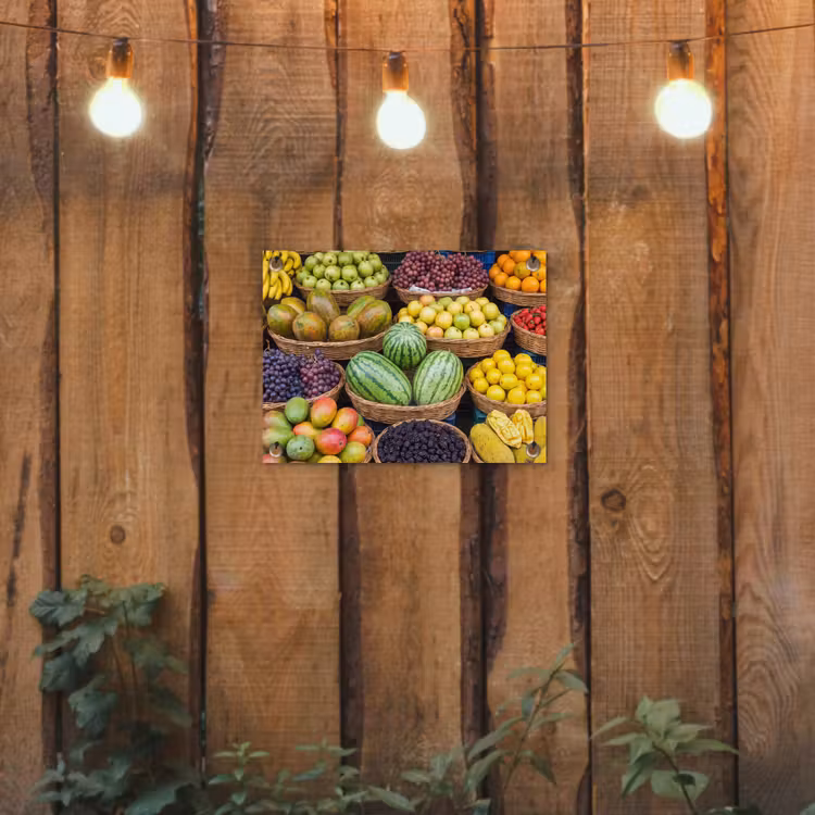 Tuinposter - Fruit - Markt - Kleurrijk — 2