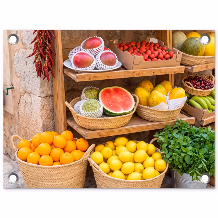Tuinposter - Fruit - Markt - Vers — 1