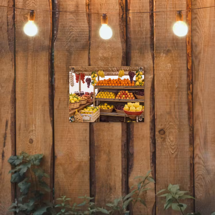 Tuinposter - Marktkraam - Fruit - Vers — 2