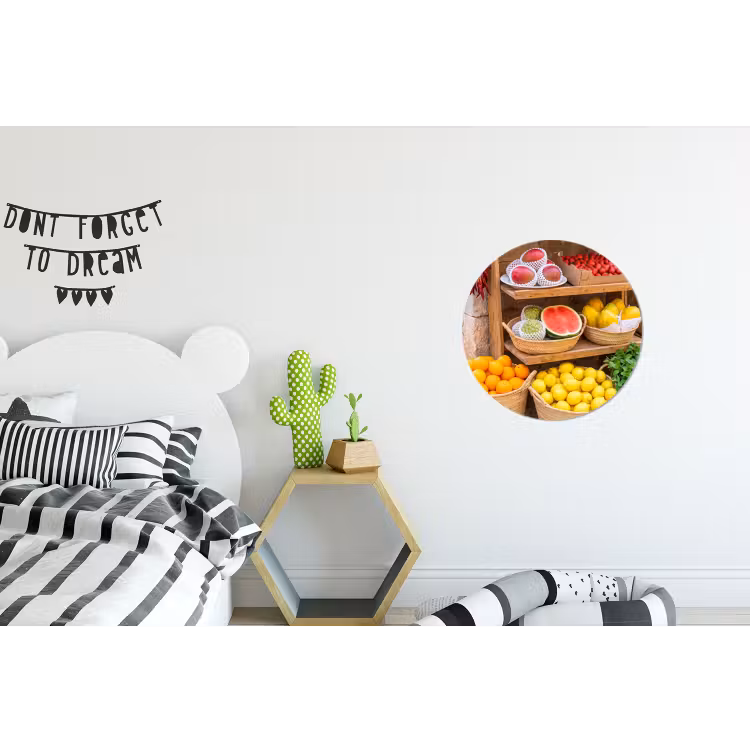 Wandcirkel - Aluminium - Fruit - Markt - Vers — 5